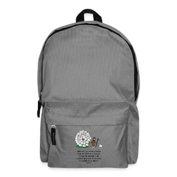 Hirte und Herde: komische Szene - Rucksack - Mittelgrau - Vorne