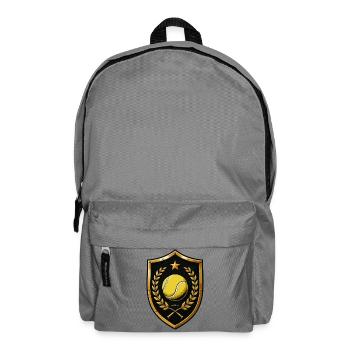 Tennis Shield Wreath - Backpack - elephant grey - Front