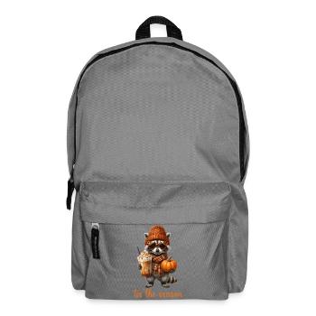 Tis The Season Raccoon - Backpack - elephant grey - Front