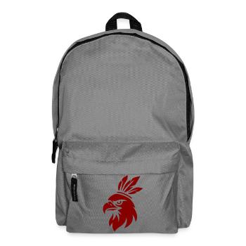 Adler mit traditionellem minimalistischem Wappen - Rucksack - Mittelgrau - Vorne