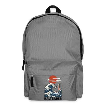 Eisbaden T-Shirt, Kaltbader Shirt Eisduschen Kalt - Rucksack - Mittelgrau - Vorne
