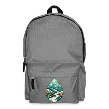 Teardrop Berglandschaft - Rucksack - Mittelgrau - Vorne
