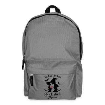 Hokus Pokus Fick Dich Modus freche Hexe Spruch - Rucksack - Mittelgrau - Vorne