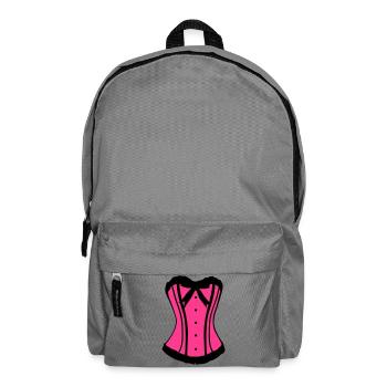 Pinker Korsett Noir-Kontrast - Rucksack - Mittelgrau - Vorne