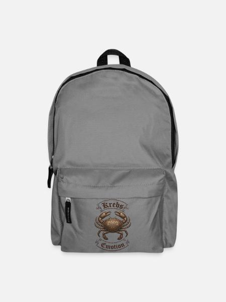 Krebs Emotion Ornament - Rucksack - Mittelgrau