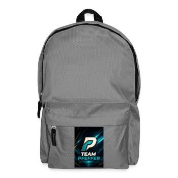 Pfeffer Team Logo Familienname Nachname Fimrma - Rucksack - Mittelgrau - Vorne