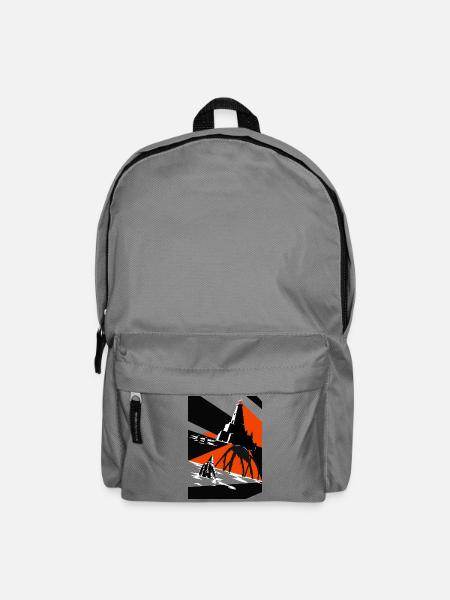 Leuchtturm und Coffenaut-Rift an Red Shore - Rucksack - Mittelgrau