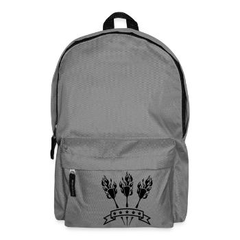 darts_fire_logo_tj1 - Rucksack - Mittelgrau - Vorne