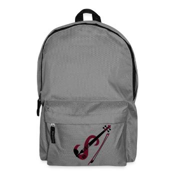 electric violin_v1 - Backpack - elephant grey - Front