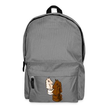 schach sport figuren - Rucksack - Mittelgrau - Vorne