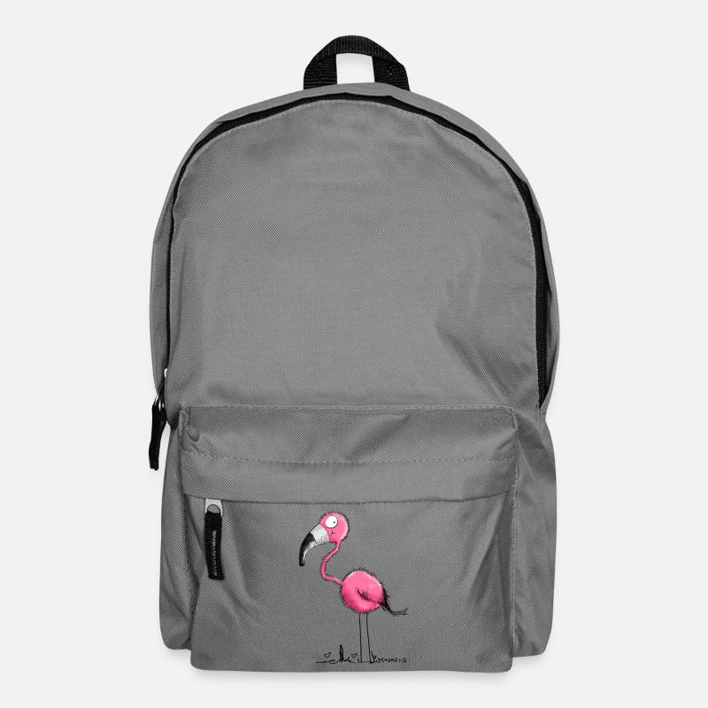 Der Flamingo - Rucksack - Mittelgrau