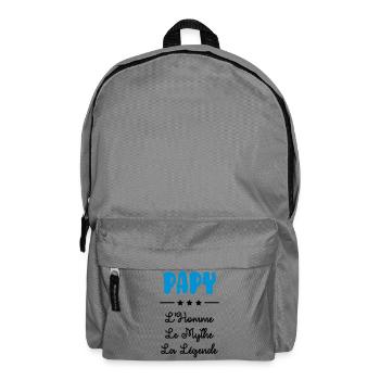 Papy Papi Grand-Père Retraite famille - Sac à dos - gris éléphant - Devant
