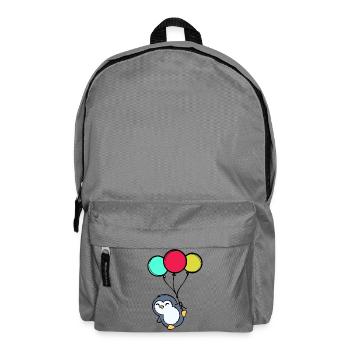 Luftballon Süß Pinguin Teir Vogel Zoo - Rucksack - Mittelgrau - Vorne