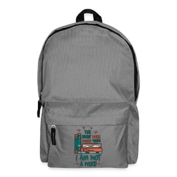 Ver de livres - Sac à dos - gris éléphant - Devant