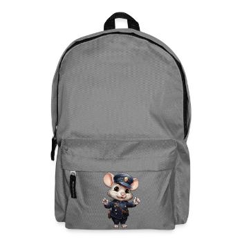 Mice Policewoman - Backpack - elephant grey - Front