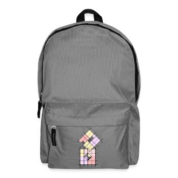 Forme géométrique - Sac à dos - gris éléphant - Devant