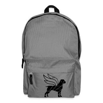 Rottweiler Angel with Wings Silhouette - Backpack - elephant grey - Front