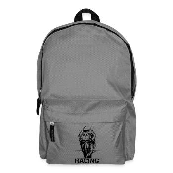 Racing Motorcycle Superbike Biker Motorsport Symbol - Backpack - elephant grey - Front
