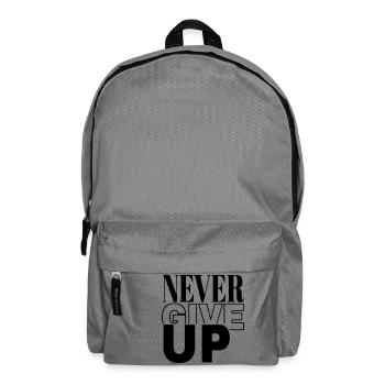 niemals aufgeben - Rucksack - Mittelgrau - Vorne