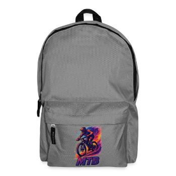 MTB Mountain Biking Mountain Biker Gift - Backpack - elephant grey - Front