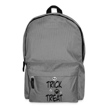 Trick or Treat – Halloween Design 🕷️💀 - Backpack - elephant grey - Front