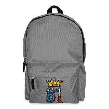 81 Number Krone - Backpack - elephant grey - Front