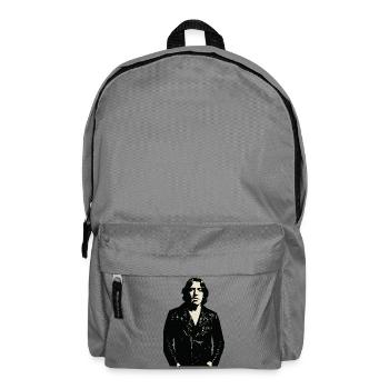 Oscar Wilde as a punk rocker - Backpack - elephant grey - Front