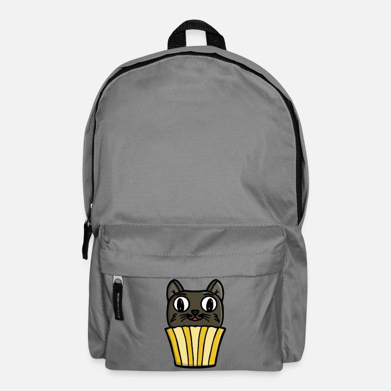 Cupcake Cat Peekaboo - Sac à dos - gris éléphant
