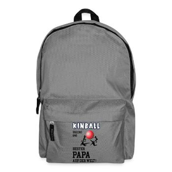 Kinball Spieler Kinballer Papa Vater Mann - Rucksack - Mittelgrau - Vorne