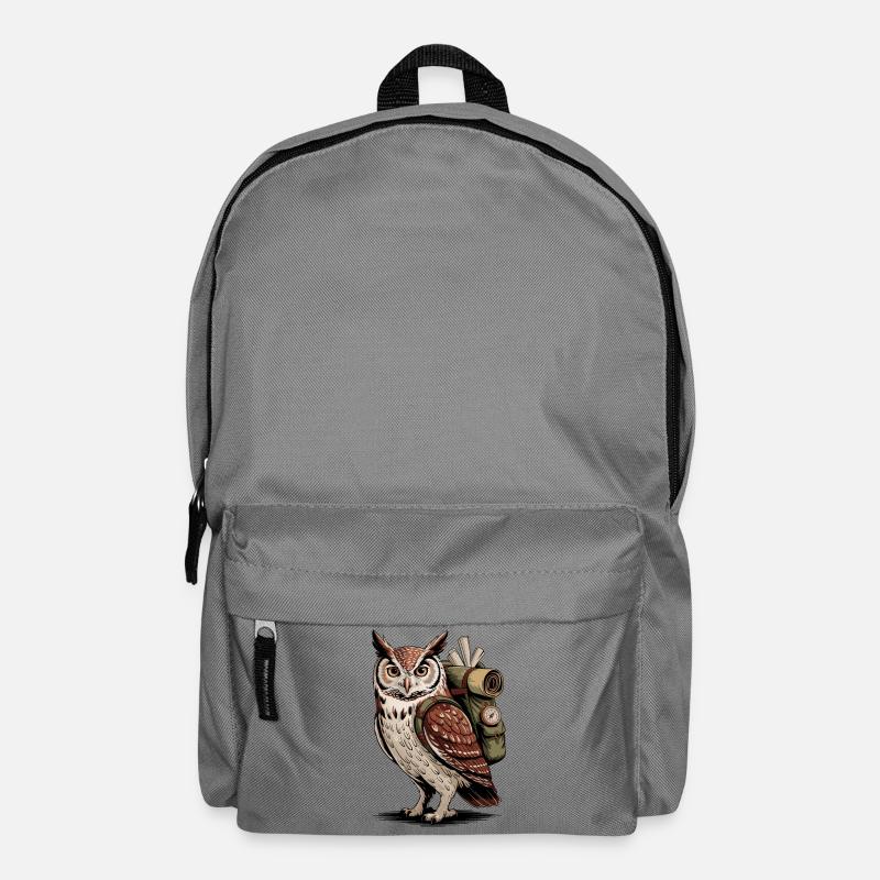 Eulenabenteuer mit Rucksack - Rucksack - Mittelgrau