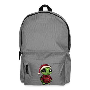 Turtle Christmas - Backpack - elephant grey - Front