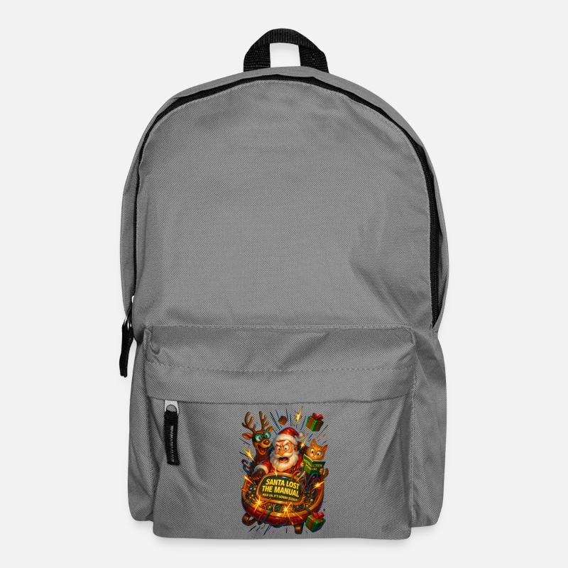 Weihnachtsmann verliert das Handbuch - Rucksack - Mittelgrau