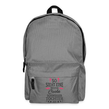 So sieht eine richtig coole Schwiegertochter aus - Rucksack - Mittelgrau - Vorne