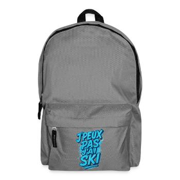 Ich kann nicht Skifahren. - Rucksack - Mittelgrau - Vorne