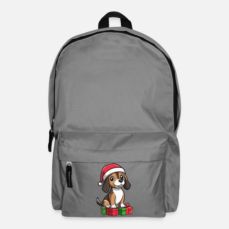 Beagle Hund Weihnachten Geschenke - Rucksack - Mittelgrau
