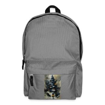 Winter path under the tree - Backpack - elephant grey - Front