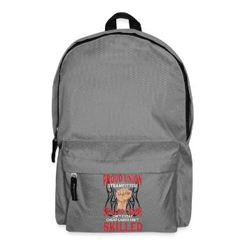 Proud Union Steamfitter Skilled Labor Design - Rucksack - Mittelgrau - Vorne