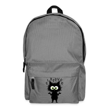 67 Lustige Katze Six Seven Meme - Rucksack - Mittelgrau - Vorne