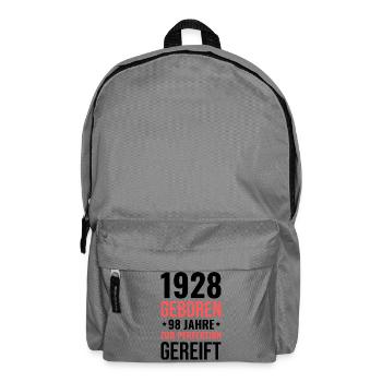 1928 geboren – Zur Perfektion gereift - Rucksack - Mittelgrau - Vorne