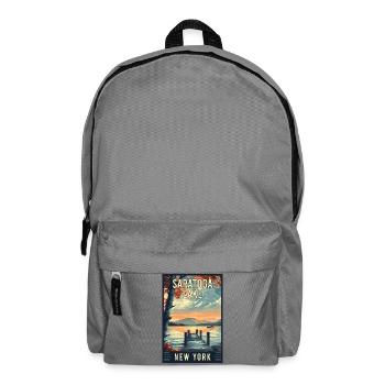 Experience Saratoga Lake In New York State - Backpack - elephant grey - Front