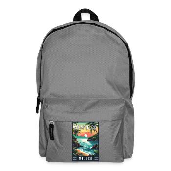 Explore Acapulco in Mexico Tropical Travel Art - Backpack - elephant grey - Front