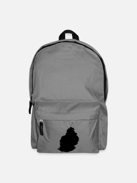 Mauritius-Karte - Rucksack - Mittelgrau