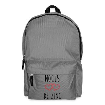 Zinkhochzeit 76 Jahre - Rucksack - Mittelgrau - Vorne