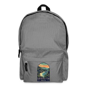 Erkunden Sie Sayulita Mexiko – Reisekunst - Rucksack - Mittelgrau - Vorne