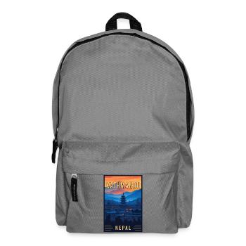 Entdecken Sie den mystischen Charme von Kathmandu in Nepal - Rucksack - Mittelgrau - Vorne
