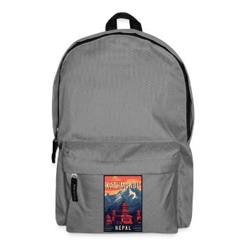 Entdecke den mystischen Charme von Kathmandu in Nepal - Rucksack - Mittelgrau - Vorne