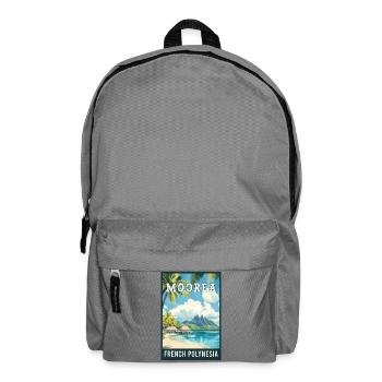 Experience Tropical Moorea in French Polynesia - Backpack - elephant grey - Front