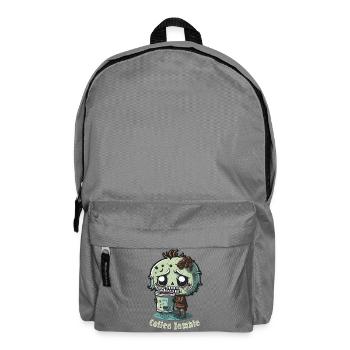 Coffee Monster - Caffeine Zombie - Morning Grouch - Backpack - elephant grey - Front