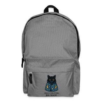 Katzenzauber im Sternenmantel - Rucksack - Mittelgrau - Vorne