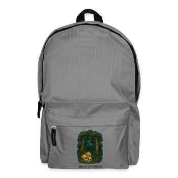 Magic in the forest with mushrooms - Backpack - elephant grey - Front